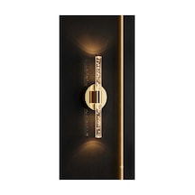 Bubbleflux Small 31 Cm Modern Tasarım Led Aplik - Duvar Lambası - Gold - Elektrikli - Kumandalı - Günışığı Gold Elektrikli Kumandalı