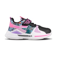 Büyük Kız Çocuk Cırtlı Siyah-mor Sneaker Siyah - Mor