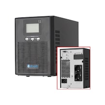 Dotvolt Volt-mn-1kva 1 Kva Online Kesintisiz Güç Kaynağı Ups Lcd 1/1 Faz, 2 12v 7ah