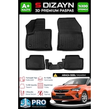 S-dizayn Opel Corsa Elektrikli 3d Pro Havuzlu Paspas 2019 Üzeri A+ Kalite