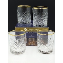 Paşabahçe 520414 Golden Touch Viski 420cc 4 Lü