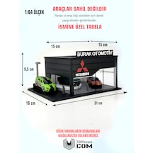 1/64 Ölçekli Mitsubishi Diorama Tasarımlı Araç Sergileme Garajı 3d Baskı