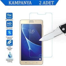Samsung Uyumlu Tab J 7.0 Tempered Cam Tablet Ekran Koruyucu 2 Adet