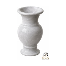 Gca Exclusive Kahverengi Bej Mermer Dekoratif Vazo Gri - 886704888