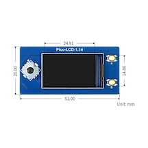 1.14Inch Lcd Ekran Modülü - (65K Colors. 240X135. Spi) - Raspberr