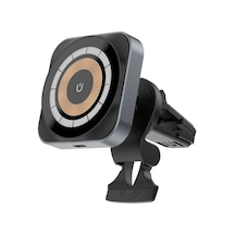 Bix Tch01 15w Magsafe Manyetik Kablosuz Araç İçi Şarj Cihazı 360 Dönebilen İphone Samsung Uyumlu