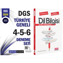 Pegem 2024 Dgs Türkiye Geneli 4-5-6 Deneme Ve Akm Dil Bilgisi Soru Bankası Seti 2 Kitap