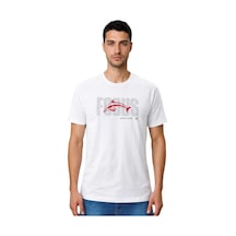 Arma Ar-ma Erkek Bisiklet Yaka Tişört Resim Baskili Örme Kumaş Regular Fit %47 Modal %47 Pamuk %6 Likra 30/1 Penye Modal Full Likra Süprem Y31344473402 Beyaz-b1