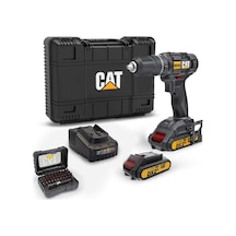 Dx155.1set 18 Volt/2.0ah Li-ion Çift Akülü Profesyonel Şarjlı Darbeli Matkap + Da01901 32 Parça Vidalama Uç Seti