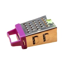 Mor Soyucu Paslanmaz Sebze Rendesi Kenarları Julienne Çelik Mutfak