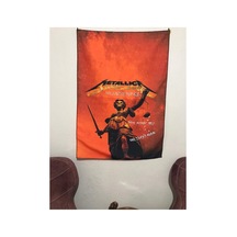 Metallica Poster Adalet Tasarım Duvar Halısı