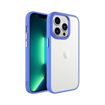 Zore İphone 14 Pro Max Uyumlu Nvth Krom Kılıf-lavendery Gray