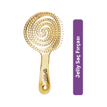 Beauty Pro Jelly Brush Saç Fırçası - 3d Esnek, Saç Açma Ve Tarama Limon
