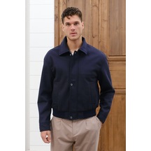 Baselco Bomber Basic Kaşe Ceket/mont Lacivert