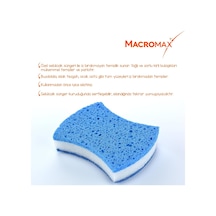 Macromax Comfort Çizmez Bulaşık Süngeri 2'li, Maksimum Emici Hassas Yüzeyler İçin 2li Paket
