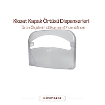 Klozet Kapak Örtüsü Dispenseri Şeffaf