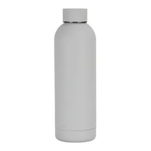 Besthome1 Paslanmaz Çelik 500 Ml Küçük Ağızlı Şişe Spor Araba Taşınabilir Termos Gri Renk Gri