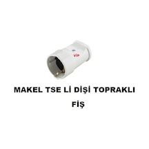 Makel Dişi Topraklı Fiş Tse Belgeli Topraklı Dişi Fiş