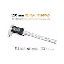 Senbang 150 Mm Dijital Kumpas Büyük Ekranlı Hassas Ölçüm Aleti Paslanmaz Çelik