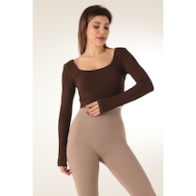 Doremi Seamless Straplez Uzun Kollu Fitilli Büstiyer 001