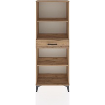 Arges Dolap 3 Raflı Tek Çekmeceli 60x30x163 Çam-çam Çam