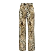 Guess Widy Palazzo Fit Kadın Pantolon W6ba1aw4343 Leopar