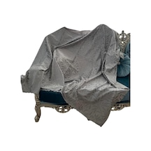 Kaymaz Tabanlı Tay Tüyü Çekyat, Koltuk, Kanepe Örtüsü Gri Renk 175x210cm Diğer
