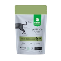 Nature S Protection Superior Care Hindi & Tavuk Göğüslü Sos İçinde Yavru Kedi Yaş Maması 85g