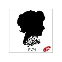 Artebella E Serisi Stenciller Baskı E-71 Stencil 10X10 Cm