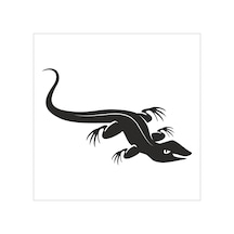 Kertenkele Folyo Sticker 80cm Uzunluk Siyah