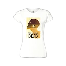 The Walking Dead Beyaz Kadın Tshirt 001