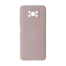 Xiaomi Pocophone X3 Kılıf Nano İçi Kadife Silikon - Pudra