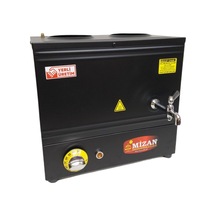 Mizan Çift Demlik 20 Lt. Pleytsiz Çay Kazanı -Elektrikli (Siyah)
