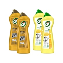 Cif Krem 750 Ml Gold Ve Limonlu 4 Lü Karma Paket 4'lü Set
