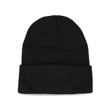 Belifanti Collection Unisex Düz Siyah Katlanır Bere Siyah