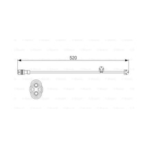 Bosch 1987474571 Disk Balata İkaz Kablosu 1987473533 99761277000