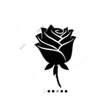 Gül Deseni Duvar Sticker 15Cm