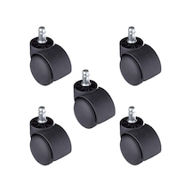 5 Adet Pimli Geçmeli Ofis Koltuk Sandalye Tekeri 50 mm