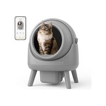 Els Pet Otomatik Koku Kontrollü Akıllı Kedi Tuvaleti Açık Bej