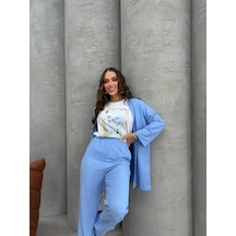 Mavi Kimono Takım Mavi