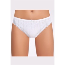 Ilke Kadın Jakarlı (Transferli Ribana) Dantelli Slip 273 - 6 Ad