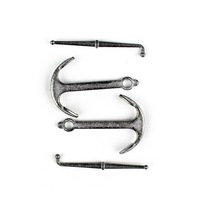 Occre 17014 35 Mm.antik Çapa Ve Dipçik, Zamak, 2 Adet-57378