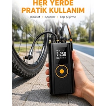 Northcity Yeni Nesil Çok Amaçlı Dijital Lastik Pompası - Otomatik Durma Ve Bisiklet/uyumluluk
