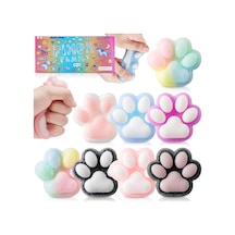Kedi Patisi Taba Jel Sukuşi - Squishy Tüylü Oyuncak Pati 7 Cm.
