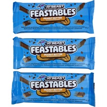 Mr Beast Feastables Peanut Butter - Fıstık Ezmeli Sütlü Çikolata 3 Adet