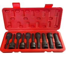 10 Parça 1/2'' Havalı M Tipi Fare Diş Lokma Seti M5-m6-m8-m9-m10-m12-m14-m16-m17-m18