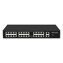 24 Port 10/100 Poe Swıtch 2 Up Lınk 1 Sfp Girişli 300w-99852