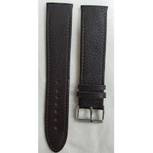 Kahve Floter Deri Saat Kordonu Kayışı 24 Mm
