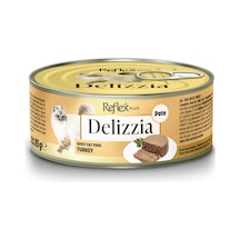 Delizzia Kıyılmış Hindi Etli Yetişkin Kedi Maması 85 Gr.
