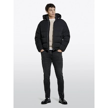 Pamuk Karışımlı Nervürlü Regular Fit Kazak Erkek Taş Rengi Kazak - 325a1041s104h